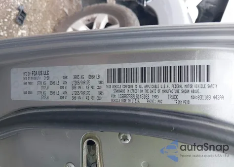 2020 Ram 1500 Classic Tradesman 4X4 6'4 Box from USA, damaged, VIN 1C6RR7FG2LS145163